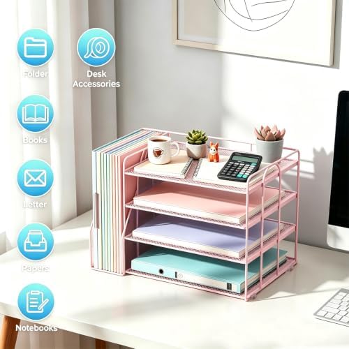 gianotter 4-Tier Paper Organizer With Magazine Holder - Image 3