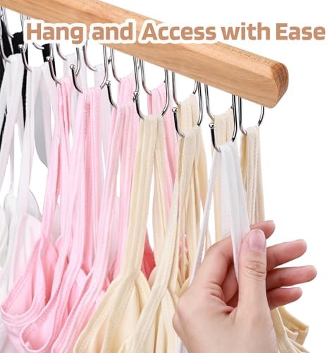 NECAMOCU 2 Pack Bra Hanger for Closet Organizer, Premium Tank Top Hangers - Image 5