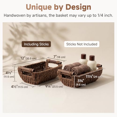 StorageWorks Small Baskets for Organizing, Woven Basket for Shelves - Image 3