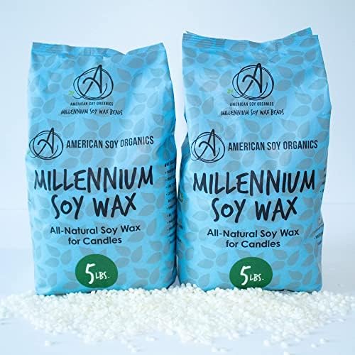 American Soy Organics Millennium Wax Beads for DIY Candle Making, 10 lbs - Image 2