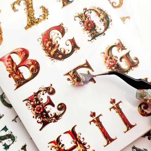 Alphabet & Number Stickers, 50 Sheets Vinyl Letters for DIY Crafts - Image 2