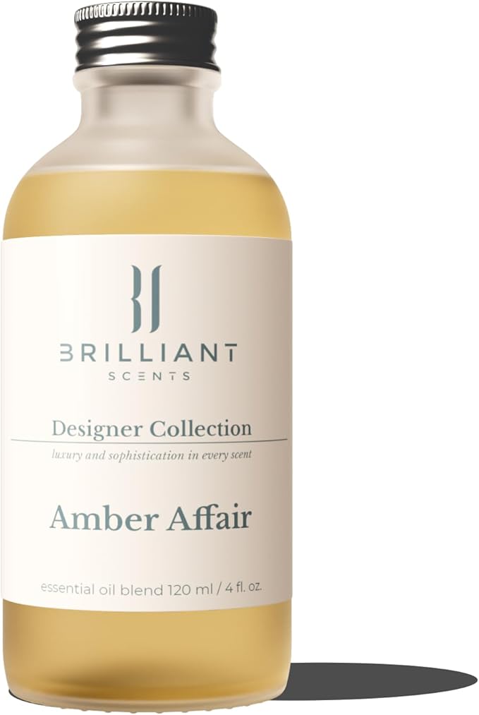 Brilliant Scents Amber Affair Scent | Bergamot, Lemon Zest | Luxury Home & Business Scent | Fragrance Oil | 120ML