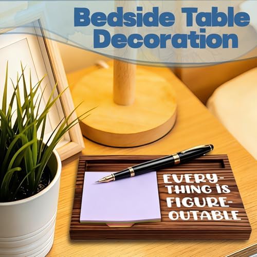 FOUGSTA Funny Office Gifts for Coworker, Gag Office Gifts for Coworker, Funny Desk Decor Gift for Coworker,Wooden Notepad Pen Holder With Funny Quotes,16.5 x 12 x 1.5 cm,XXN11 - Image 6