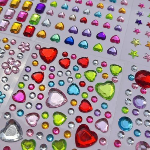 2150pcs Jewel Stickers for Crafts 3D Rhinestone Stickers Gems by Unknown