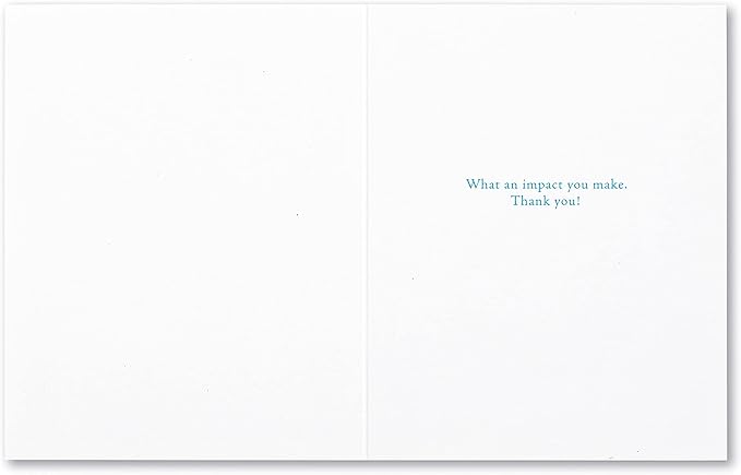 Compendium Positively Green 4-Pack of Thank You Cards – People who are good to each other make each other good (Four Cards Total, One Design, with Envelopes)