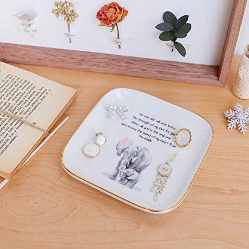 Elephant Gifts for Mom Jewelry Dish Gifts for Mom Mother's Day Christmas - Image 3