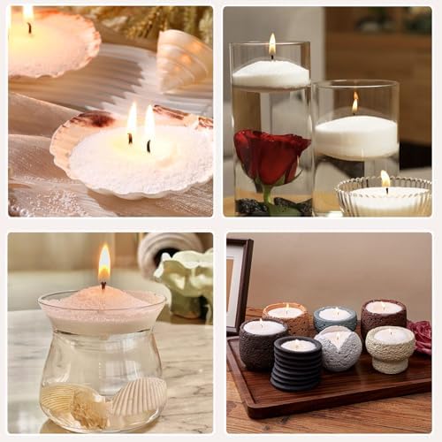 1.1LB Candle Sand- White Candle Beads and Wicks, Jasmine Scented Pearled Candle Wax for DIY Making, Refillable Non-Toxic for DIY Customized,Gifts Home Decoration Wedding Party - Image 7