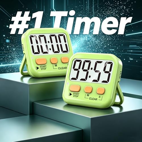 Antonki 2 Pack Digital Timer for Kids Classroom Kitchen Timers for Cooking - Image 2