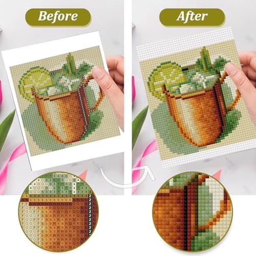 12 Pcs Small Diamond Art Kits Cocktail Diamond Art Kits for Adults - Image 6