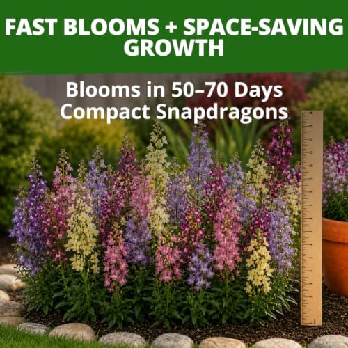 HOME GROWN Fairy Snapdragon Seeds, 7,000 Seeds, Linaria maroccana - Image 2