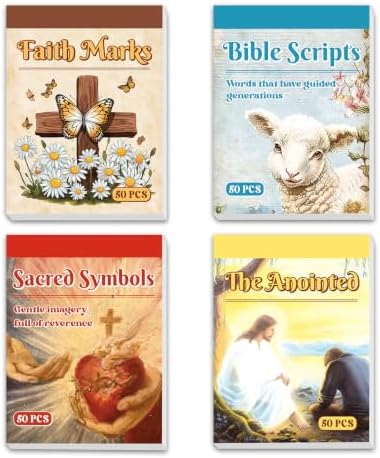 200 Sheets Christian Inspirational Bible Scripture Sticker Book by Bomichi