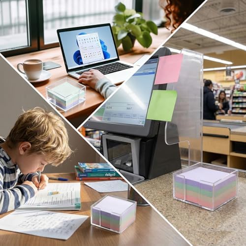 Sticky Note Holder, Clear Acrylic Notepad Holder - Image 7