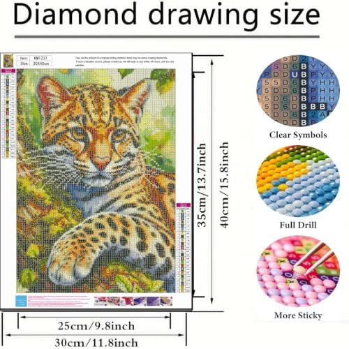 BYGFHLYW 5D Cat Diamond Painting Kit for Adults, Animal Diamond Art Kits - Image 6