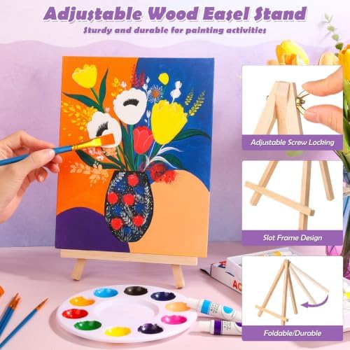 84 Pcs Sip and Paint Kit for Adults, Couples Painting Kit Date Night - Image 3