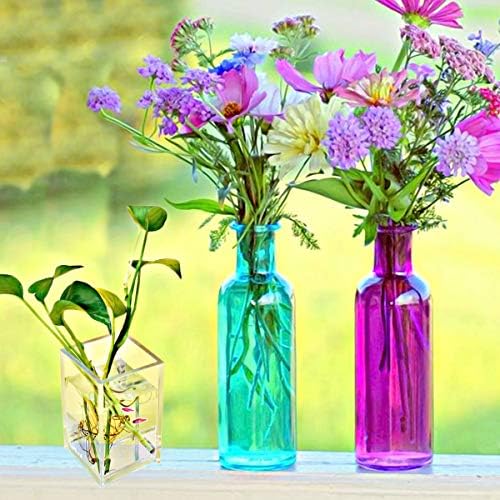 2 Pack Clear Acrylic Pencil Pen Holder Cup,Desk Accessories Holder,Makeup Brush Storage Organizer,Modern Design Desktop Stationery Organizer for Office School Home Supplies,2.6x 2.6x 4 inches - Image 4