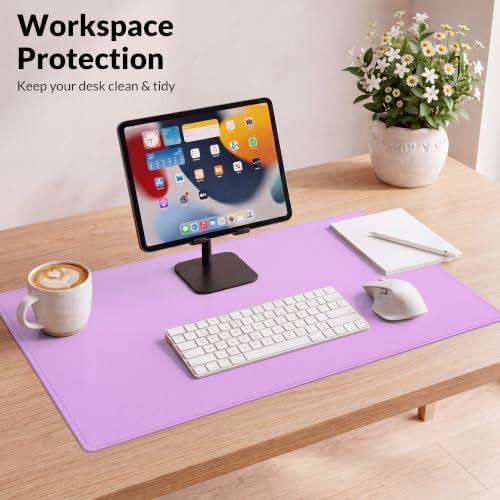 AFIING Cork Desk Mat,Purple, 23.6" x 13.8", Desk Pad Protector - Image 5