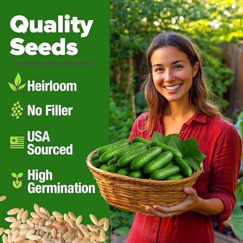 HOME GROWN Persian Cucumber Seeds, 50+ Seeds, Cucumis sativus - Image 2