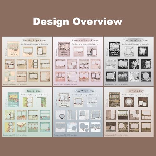 60 Pcs Vintage Photo Frame Stickers for Scrapbooking - Image 5