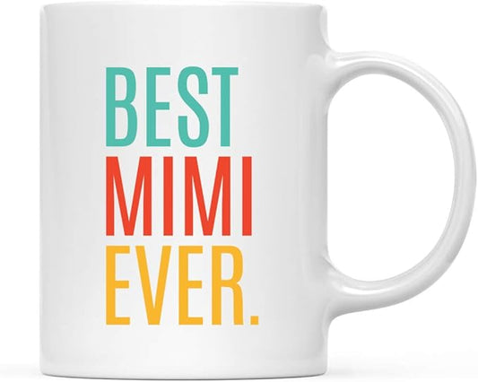 Andaz Press 11oz. Coffee Mug Birthday Gift, Best Mimi Ever, 1-Pack