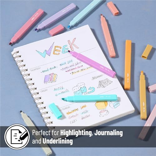 Mr. Pen- Aesthetic Highlighters No Bleed, 10 Pack, Assorted Colors | Chisel Tip, Cute Highlighters Assorted Colors for Journaling, Highlighting, Underlining, Fast Dry, Back to School Supplies - Image 5