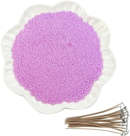 CoolCrafts Sand Wax Candle with Wicks 2 LB Pearled Sand Candle Bulk for Candle Making, Wedding Decor, Crafts - Pink by CoolCrafts