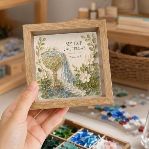Mosaic Art Craft Kit Acrylic Gem Nature Theme Pieces Decor - Image 2