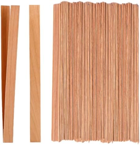 Cherry Wood Wicks – Long-Lasting Flame, 180 Candles per Pack (0.5 mm Thick) by GardeningLife