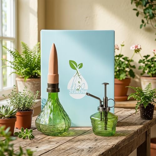 Topadorn Glass Plant Watering Kit, Plant Mister Spray Bottle - Image 4