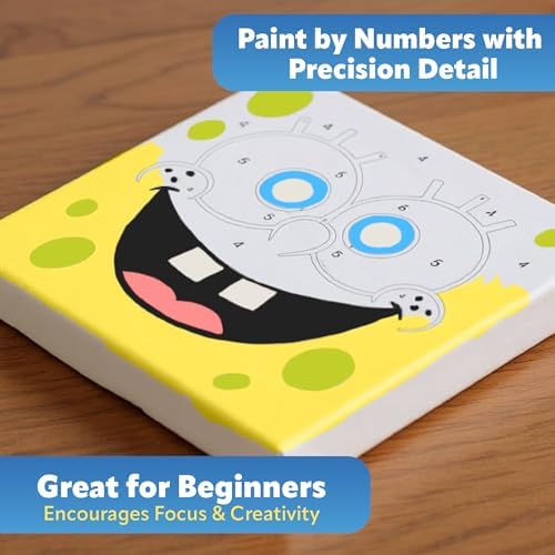 AQUARIUS Spongebob Squarepants Micro Art by Numbers Kit – Paint Set - Image 5