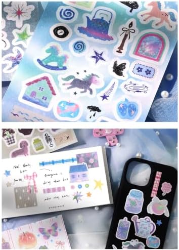Japanese Retro Sticker Book, 2 Set Sticker Books, Dreamy Fairy - Image 6
