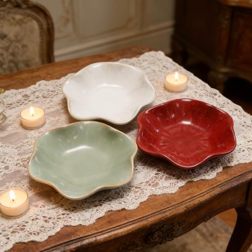 Ceramic Trinket Dish, Jewelry Dish Tray, 4 Inch Red - Image 3