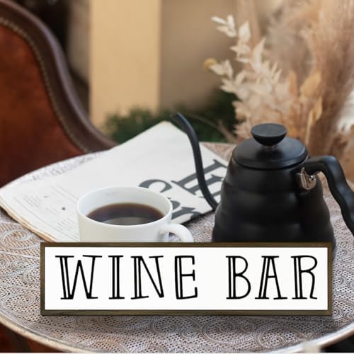 Wine Bar Sign, Rustic Wooden Hanging Signs, Farmhouse Home Decoration for Kitchen Bar, Wall Decor Art, Wine Club Decor, Decorative Wooden Signs and Plaques, 17.8x4x1.2 inches - Image 5