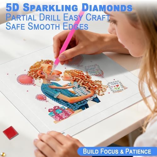 DOZEEZOP 12-Pack Small Diamond Art Kit for Adults Teens 7"x7" - Image 5