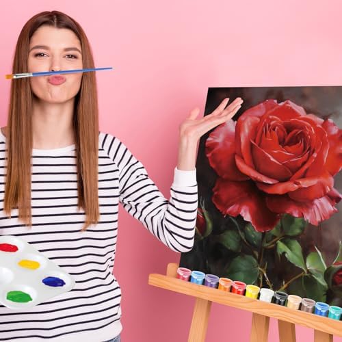 Zhanmai 72 Pcs 12 Sets Sip and Paint Kit Pre Drawn Canvas for Painting 8" x 10" Paint Party Canvas Painting Pre Printed Canvases for Party Favor DIY Virtual Adult's Date Night(Plant) - Image 5