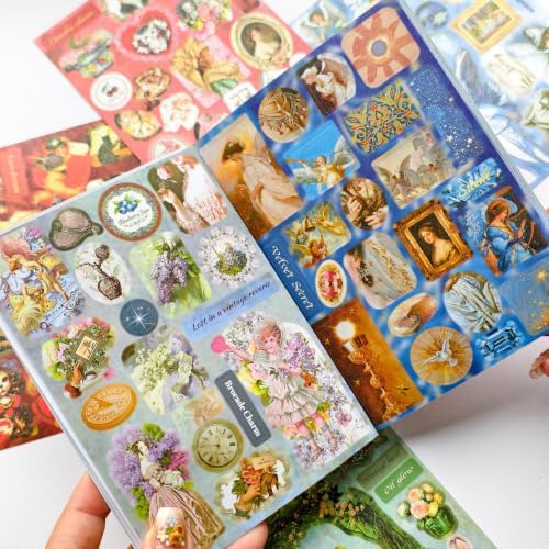 Vintage Sticker Book for Journaling Scrapbooking 500+ Antique Stickers - Image 4