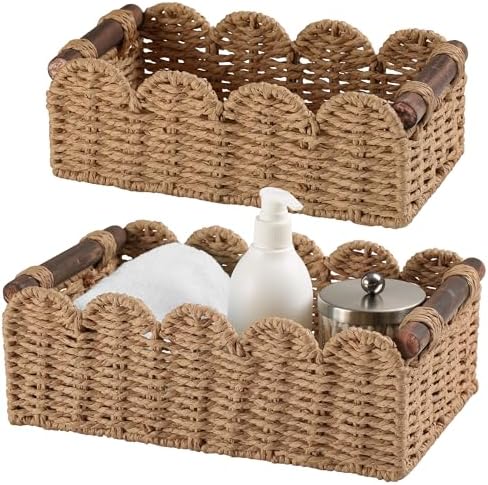 Wicker Baskets for Organizing Toilet Paper Storage Basket by Unknown