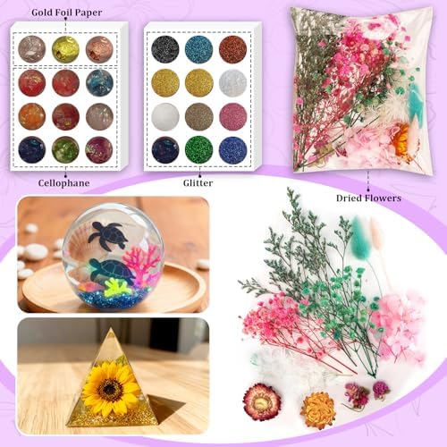Epoxy Resin Kit with Light for Beginners, DIY Crafts for Adults Women - Image 4