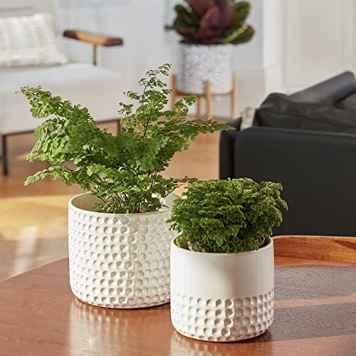 LA JOLIE MUSE Ceramic Plant Pots, Flower Pots for Indoor Plants, Set of 2 - Image 3