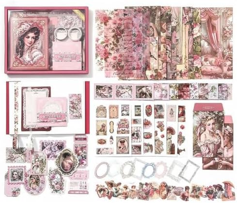 140-Count Vintage Crafting Kit - Aesthetic Supplies for DIY Projects and Journals - Image 6