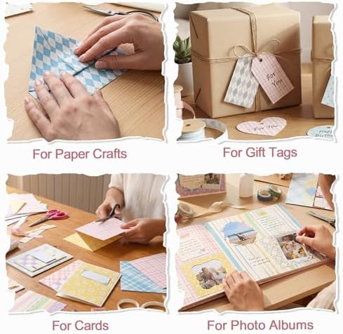 BESARME Scrapbook Paper Pad, 60 Sheets, 5.5 x 8.3 in, Double-Sided - Image 3