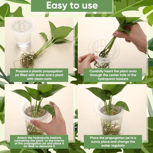 Baderke 70 Pcs Plastic Plant Propagation Vase for Indoor Decor, 4.25'' - Image 4