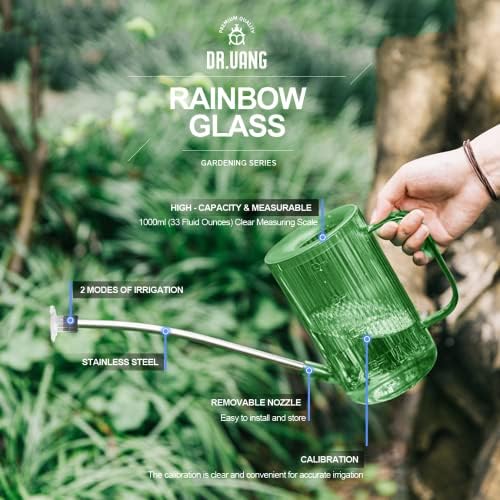 Small Watering Can Indoor Plants with Long Spout (1L, Green) - Image 5