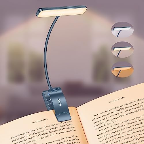 Gritin 19 LED Rechargeable Book Light for Reading in Bed by Gritin