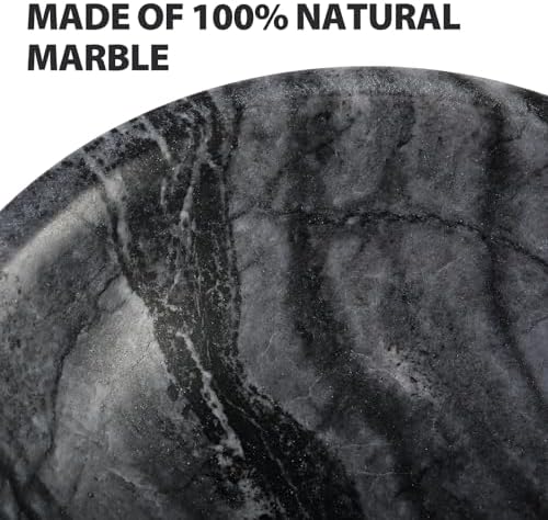 Koville Natural Marble Incense Holder, 5inch Incense Holders for Sticks, Sturdy Incense Burner Ash Catcher, Ideal for Meditation, Relaxing, Easy to Clean(Wooden Black) - Image 3