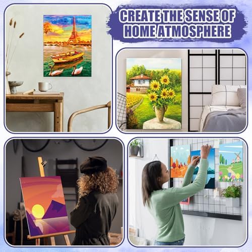Sherr 140 Pcs 20 Set Pre Drawn Canvas Painting Kit, Sceneries - Image 5
