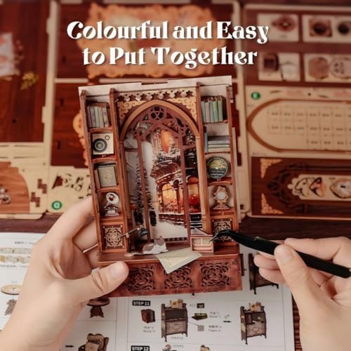 Fsolis Book Nook Kit - Booknook Bookstore (Bookshop Memory) - Image 5