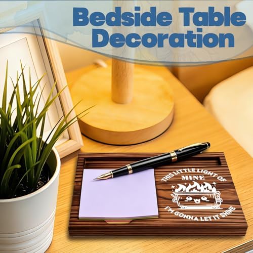 FOUGSTA Funny Office Gifts for Work Bestise, Gag Office Present for Bestise, Decor Gifts for Work Friend,Wooden Notepad Pen Holder With Funny Quotes,16.5 x 12 x 1.5 cm,XXN15 - Image 6