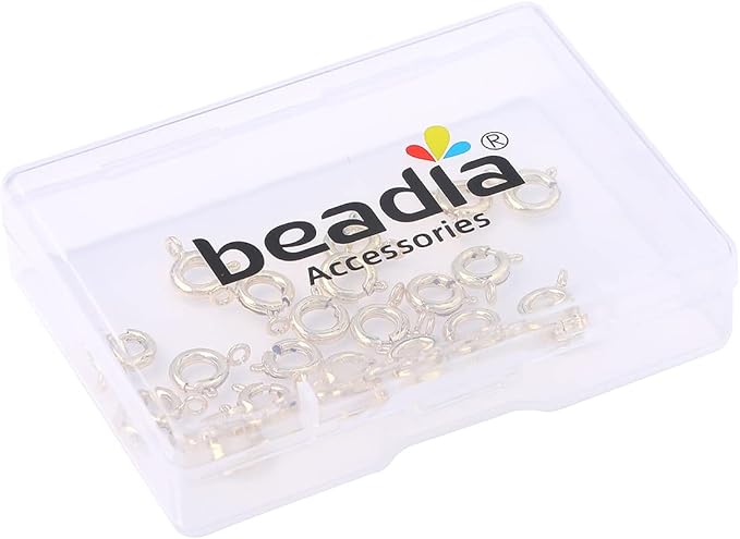 14K Gold Plated Spring Clasps Non Tarnish 7mm 20pcs for Jewelry Making Findings
