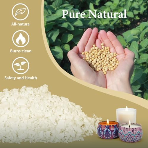 SACATR 2LB Soy Wax for Candle Making, 100% Pure Soy Wax - Image 2
