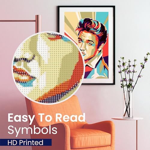 King of Rock and Roll 5D Diamond Art Painting Kit Full Round Drill 12x16 - Image 6